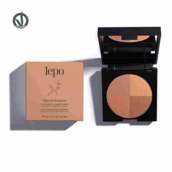 MINERAL BRONZER Terra minerale compatta 4 colori con pigmenti minerali puri e vitamina E