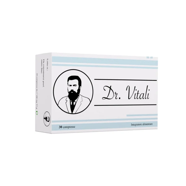 Integratore alimentare Dr. Vitali per concentrazione e attenzione, 30 compresse naturali.