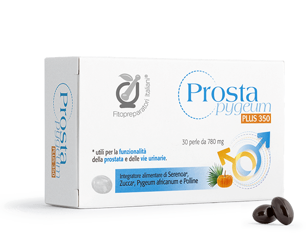 Prostapygeum Plus 350, integratore alimentare per la salute della prostata e delle vie urinarie, in perle vegetali