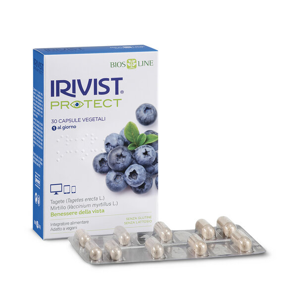 Confezione di Irivist Protect integratore per il benessere visivo