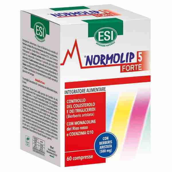 Normolip 5 Forte, integratore per il controllo del colesterolo.