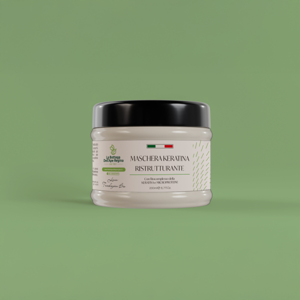 Maschera Cheratina Ristrutturante per capelli deboli e opachi