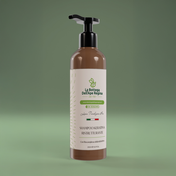 Shampoo Ristrutturante alla Cheratina biologico
