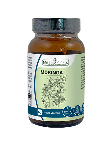 Integratore Moringa, ricostituente naturale per metabolismo e difese immunitarie, confezione da 60 capsule
