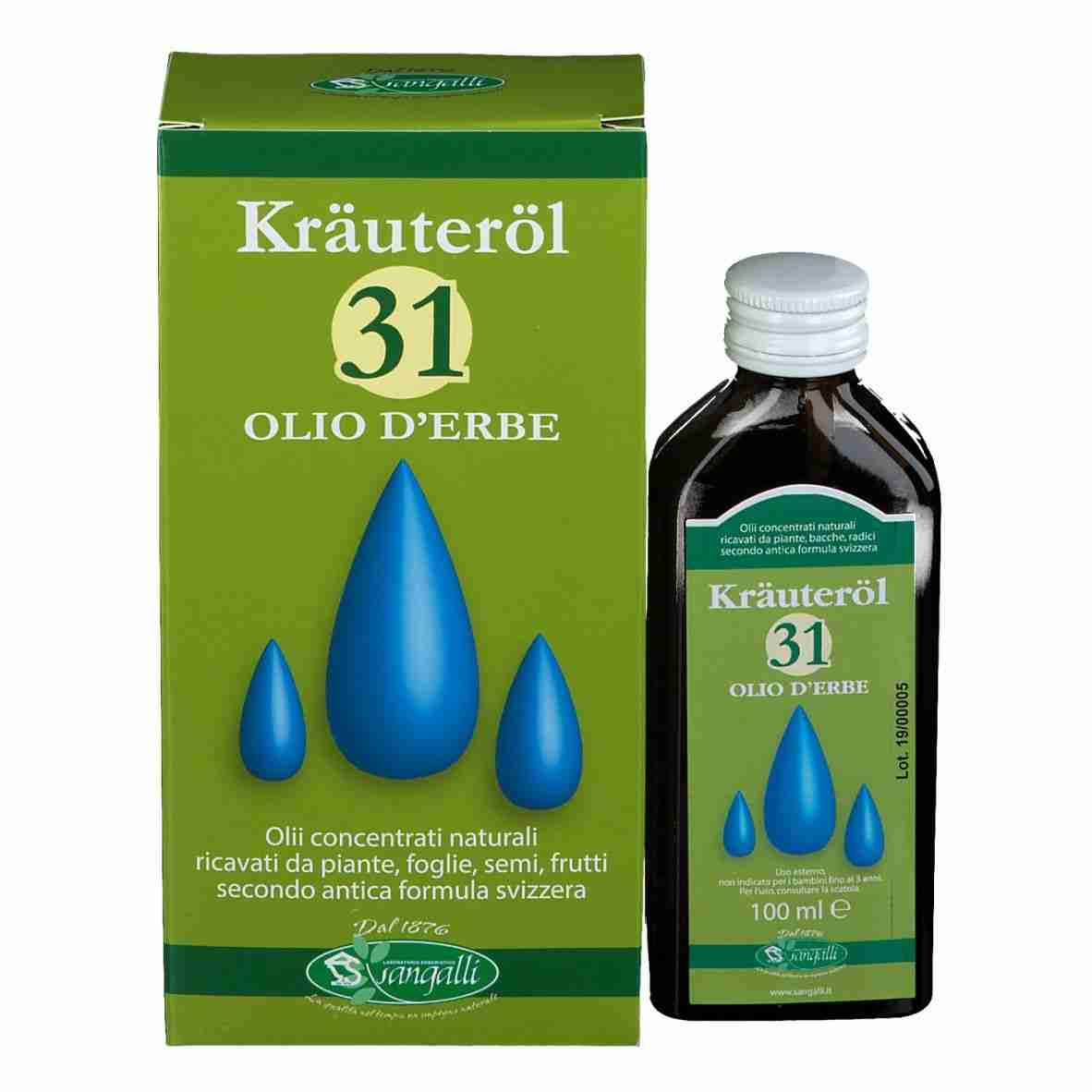 Krauterol 31 Olio d’Erbe, mix di 31 oli essenziali, 100 ml