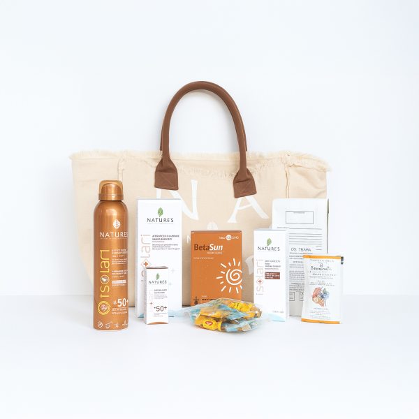 Box solare naturale con protezione 50+, doposole e integratore