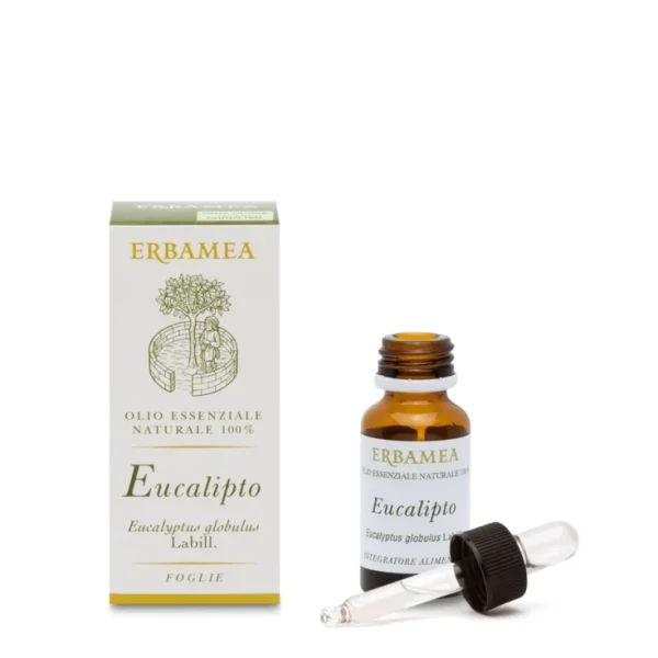Flacone da 10 ml di olio essenziale di Eucalipto Erbamea
